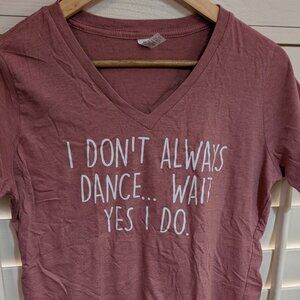 Rose V-Neck Dance Love Shirt BRAND NEW Size Medium